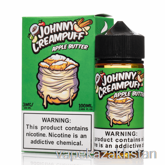 Vape Disposable Apple Butter - Johnny Creampuff - 100mL 0mg